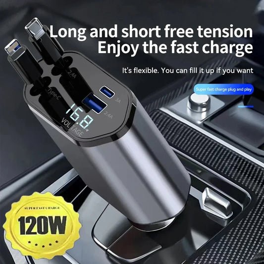 4-in-1 Fast Charge Car Charger